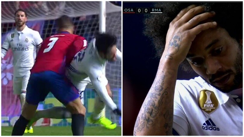 Osasuna-Real Madrid, Tano ko: immagini shock