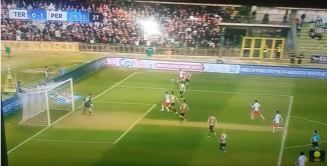 Perugia, la sequenza del gol capolavoro di Nicastro