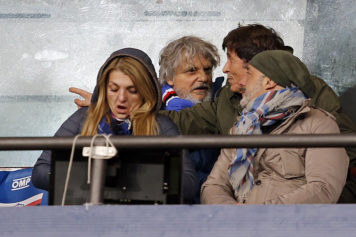 Ospiti speciali al Ferraris, in tribuna Ferrero incontra Morandi