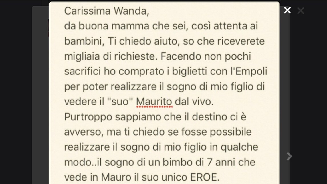 Inter, Icardi regala un sogno: in tribuna porta un piccolo fan