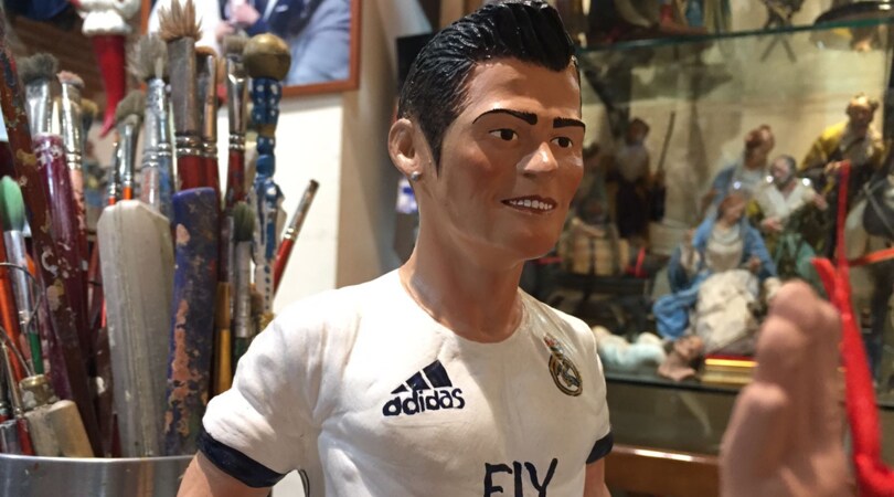 Real Madrid-Napoli, sul presepe spunta anche Ronaldo