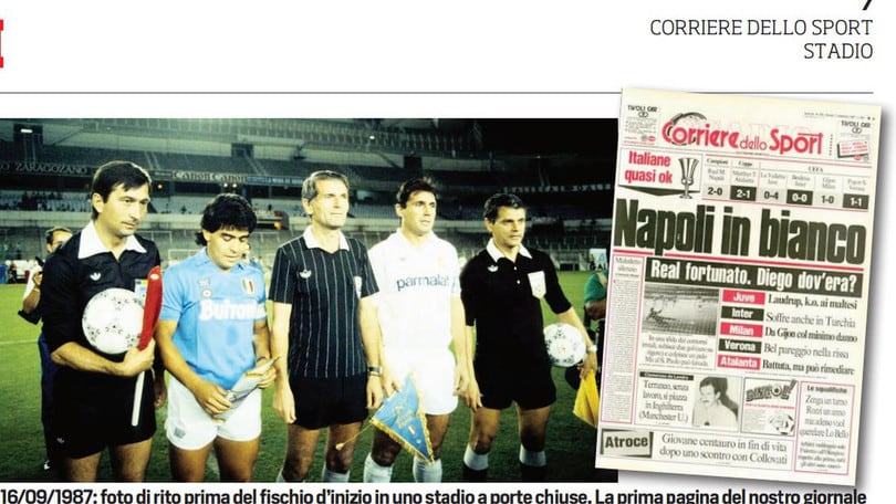 Nel 1987 al Bernabeu con Maradona la prima in Champions
