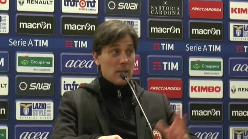 Montella: "Sosa ha fatto una grandissima partita"