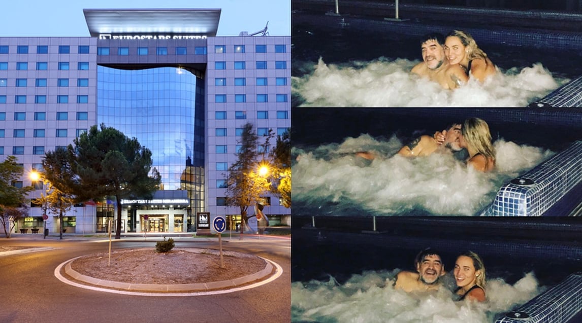 Il "Palazzo Real" che ospita il Napoli. Maradona se lo sta già godendo