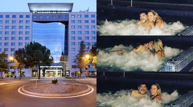 Il "Palazzo Real" che ospita il Napoli. Maradona se lo sta già godendo