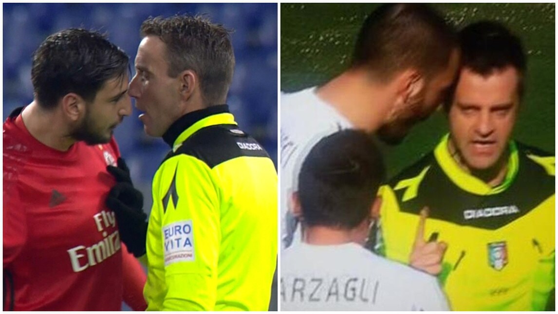 Donnarumma-Mazzoleni come Bonucci-Rizzoli: i tifosi della Juve si infuriano