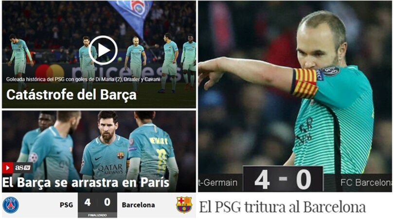 Poker Psg, media spagnoli: «Barça, figuraccia storica»