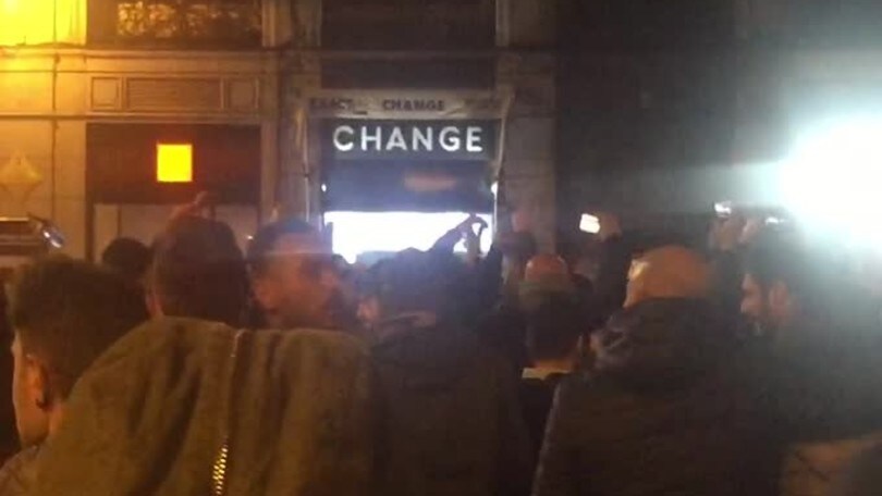 Napoli, l'entusiasmo dei tifosi in Spagna