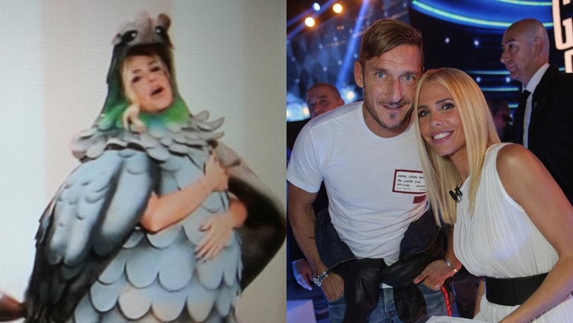 Le Iene: niente Gabbani, Ilary Blasi diventa un piccione per Totti