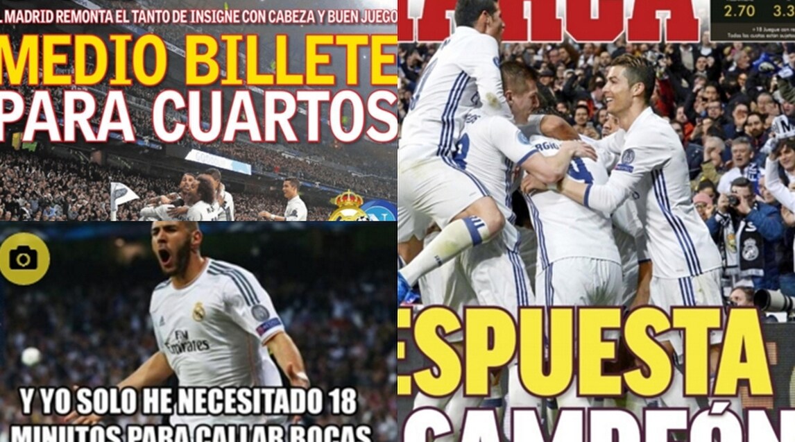 Real Madrid-Napoli: dalla stampa spagnola l'onore delle armi per gli azzurri