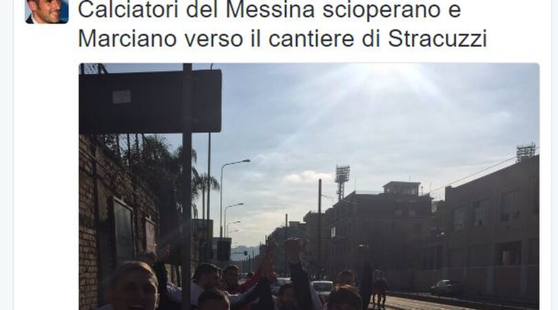 Messina, crisi societaria: Lucarelli e squadra protestano nei cantieri Stracuzzi