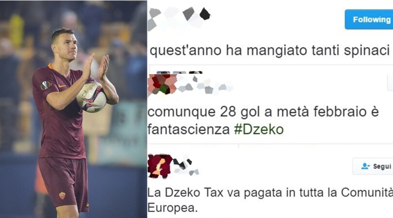 Villarreal-Roma, Edin diventa "Dzeko-tax": tifosi pazzi di lui