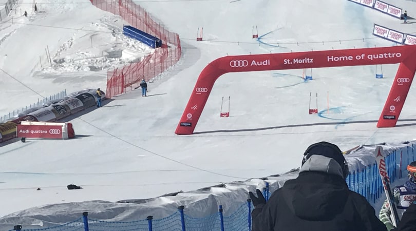 Sci, un aereo trancia il cavo della telecamera: paura a St. Moritz