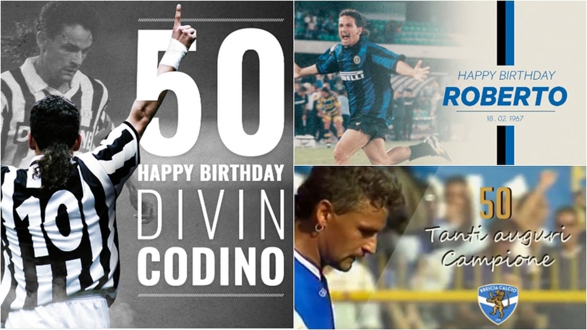 #Baggio50: ecco gli auguri del web per i 50 anni del Divin Codino