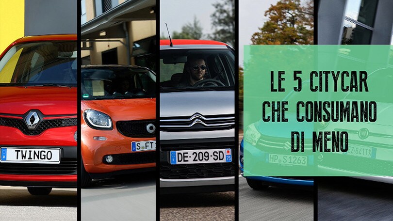 Le cinque citycar che consumano di meno