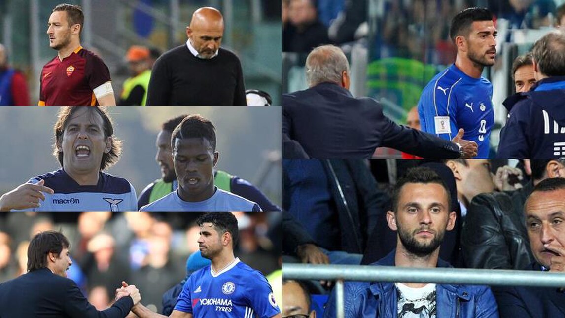 Non solo Bonucci: la top 11 delle liti giocatore-allenatore