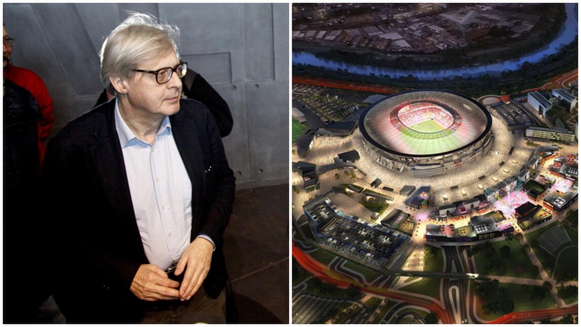 Sgarbi: «Famo lo stadio della Lazio, io faccio il testimonial»
