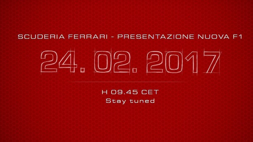 F1, Ferrari: domani la presentazione della monoposto 2017