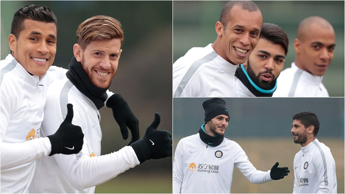 Inter, fiducia e sorrisi alla Pinetina in vista della Roma