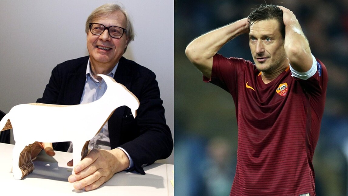 Sgarbi replica a Totti: «Ignorante!»