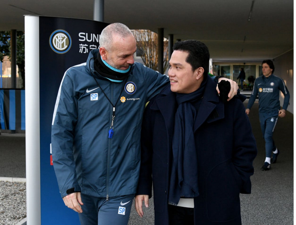 Thohir ad Appiano con l'Inter