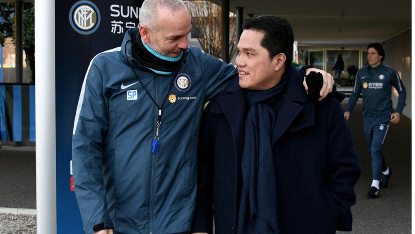 Thohir ad Appiano con l'Inter