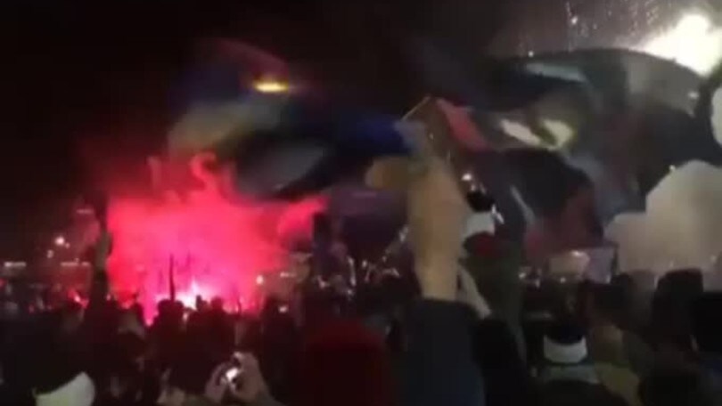 Bergamo in delirio per l'Atalanta