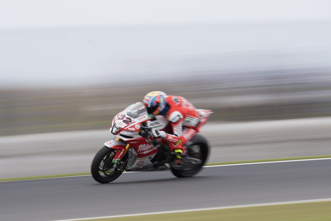 SBK Aprilia, Savadori: «Caduta molto pesante»