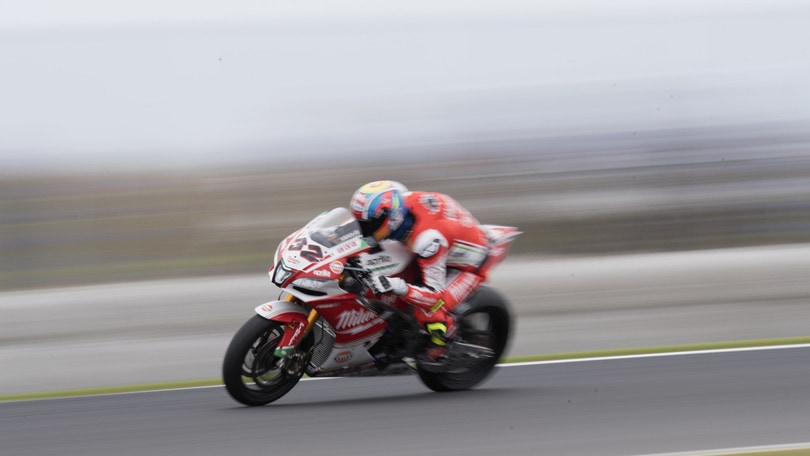 SBK Aprilia, Savadori: «Caduta molto pesante»