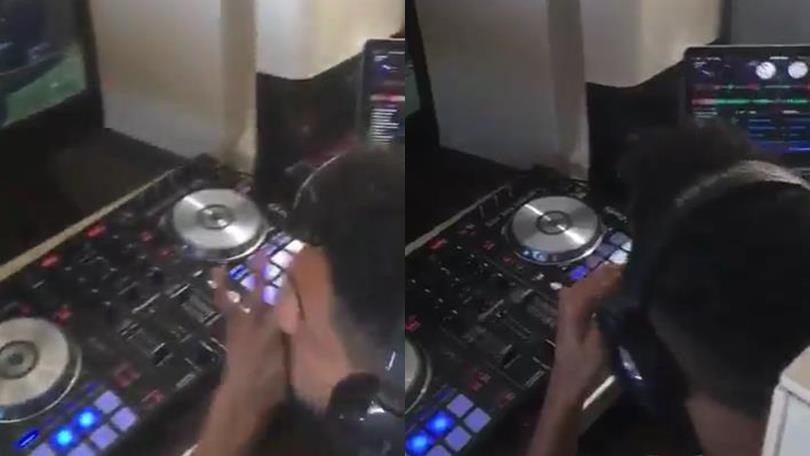 Clichy fa il dj anche a bordo dell'aereo
