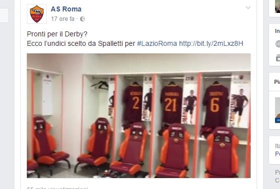 Roma, pagina Facebook non aggiornata: i tifosi della Lazio ci ridono su
