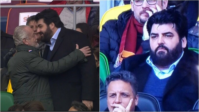 Roma-Napoli: chef Cannavacciuolo in tribuna con De Laurentiis