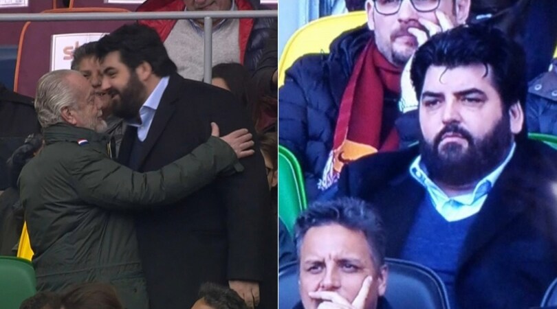 Roma-Napoli: chef Cannavacciuolo in tribuna con De Laurentiis