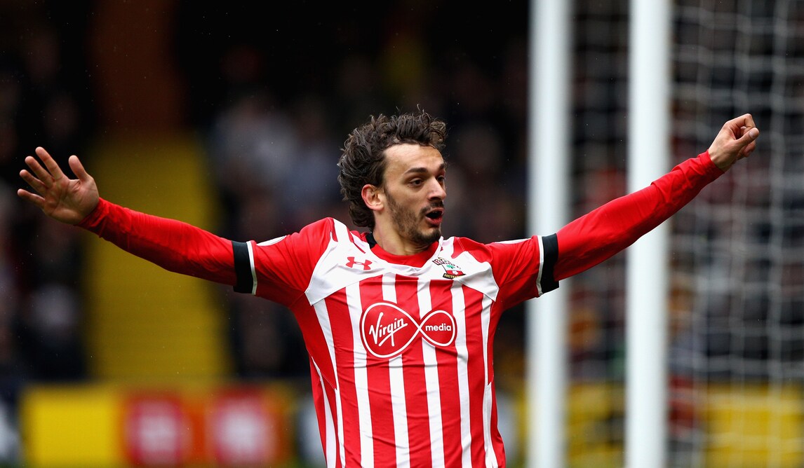 Premier League:Leicester-bis, Gabbiadini segna a Mazzarri e l'Arsenal va ko a Liverpool