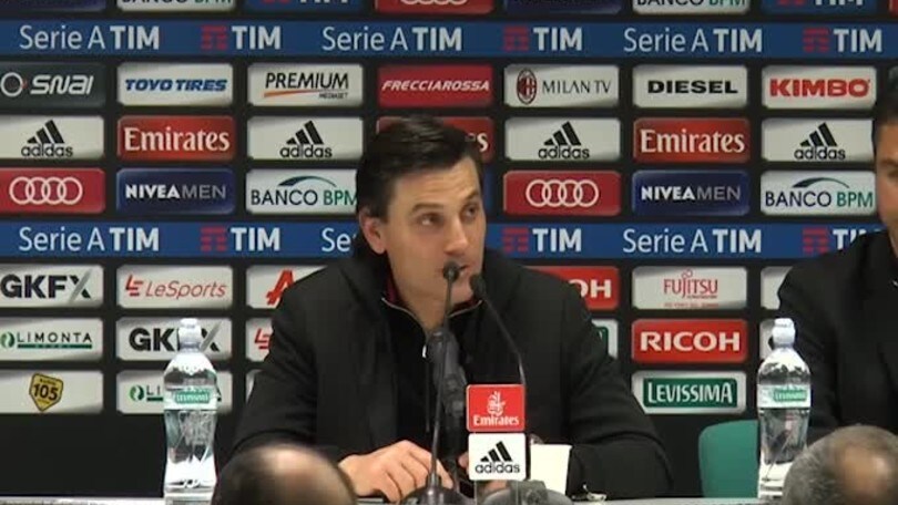 Montella: "Vincere con la Juve per fare un balzo avanti"
