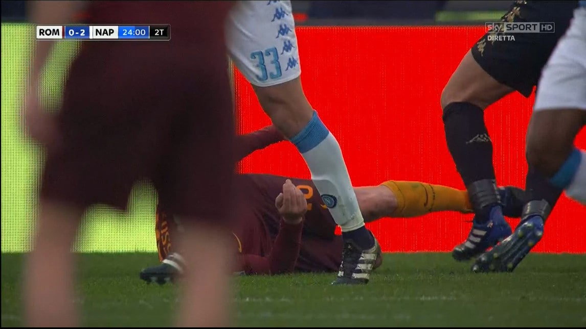 Moviola Serie A: De Rossi, manca il secondo giallo