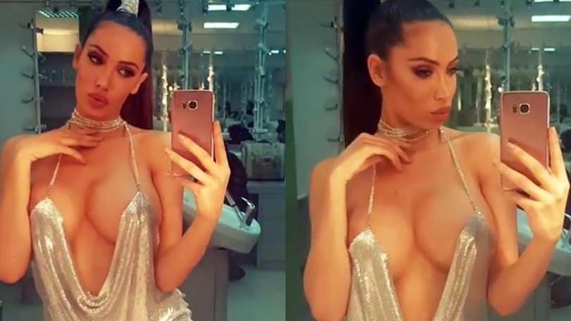 Soraja Vucelic, scollatura esagerata in tv