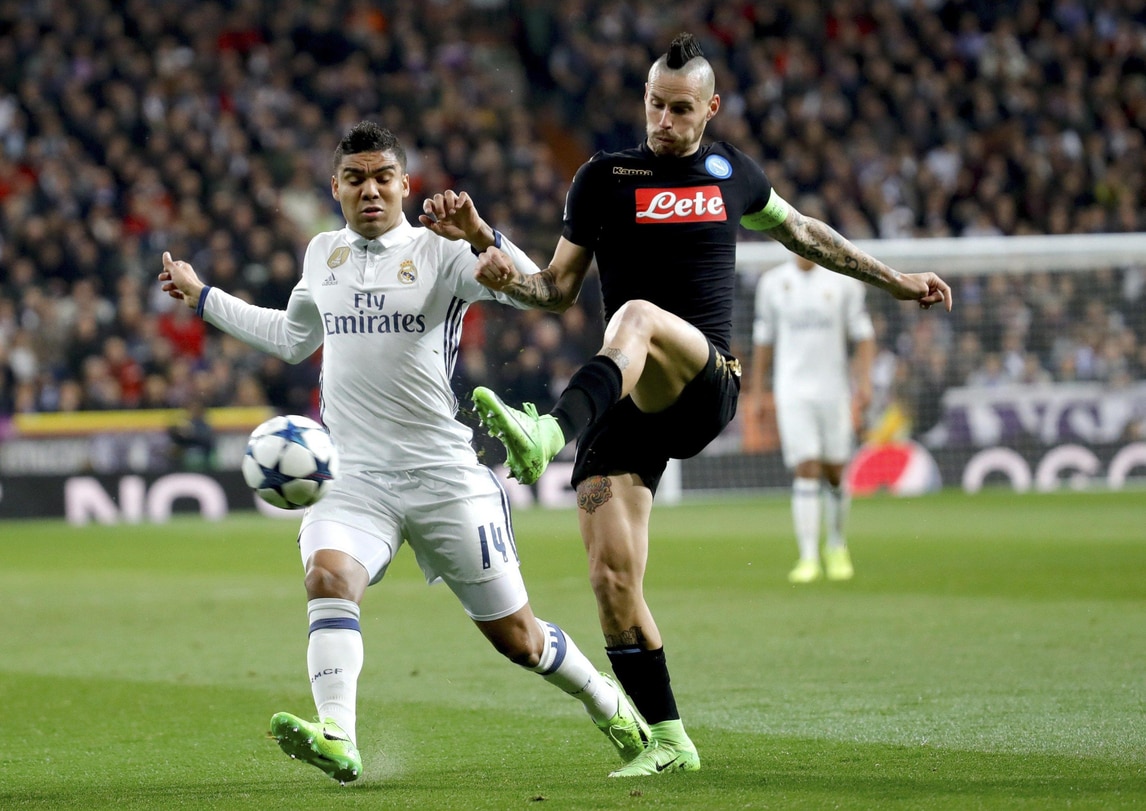 Napoli-Real Madrid, Hamsik: «L'urlo Champions si sentirà fino a Torino»