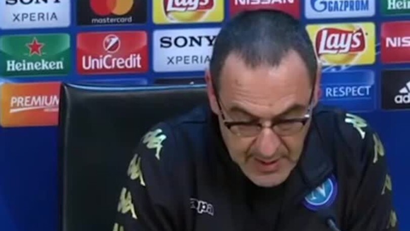 Sarri: "I nostri occhi dovranno intimorire il Real Madrid"
