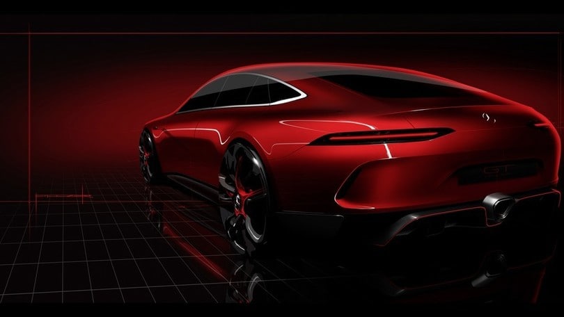 Mercedes, la AMG GT si fa in 4 e diventa elettrica