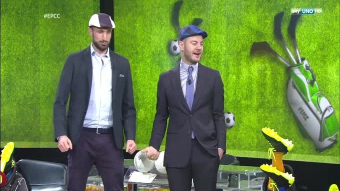 Chiellini e Cattelan, originale sfida a golf