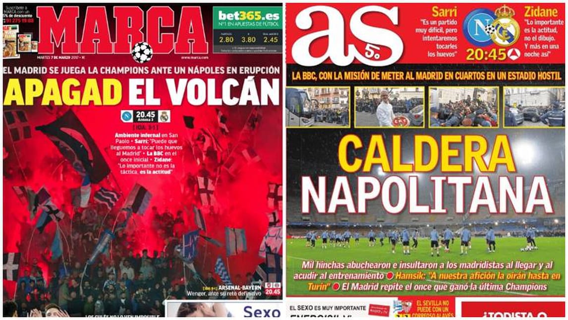 Napoli-Real Madrid: la stampa iberica avverte le merengues