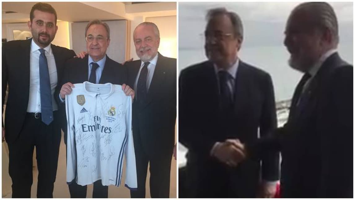 Napoli-Real Madrid: De Laurentiis ospita Perez al Vesuvio