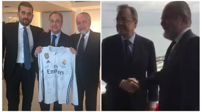 Napoli-Real Madrid: De Laurentiis ospita Perez al Vesuvio