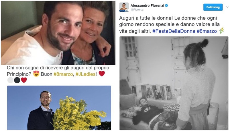 Da Higuain a Florenzi, quanti auguri per la Festa della Donna!