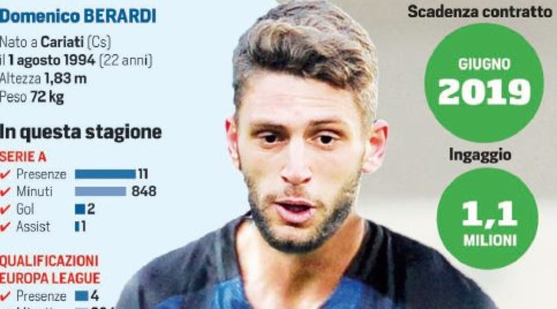 Calciomercato, colpo dell'Inter: ecco Berardi
