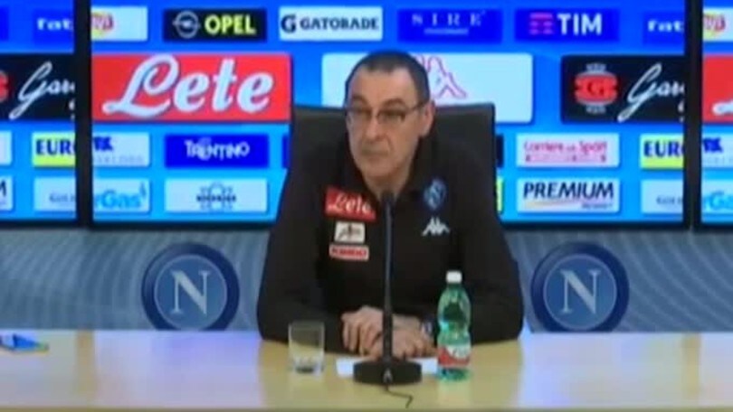 Sarri: "Juve-Milan? Ero con il cane.."