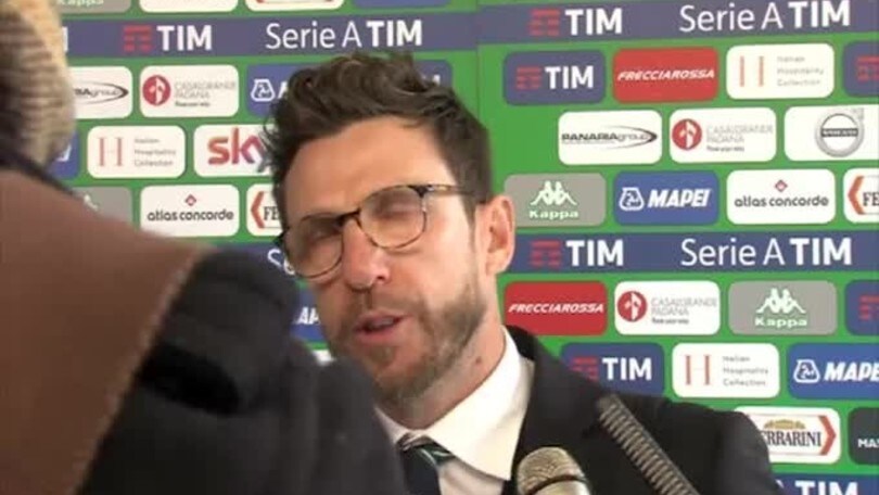 Di Francesco: "Mio figlio? Ha giocato davvero bene"