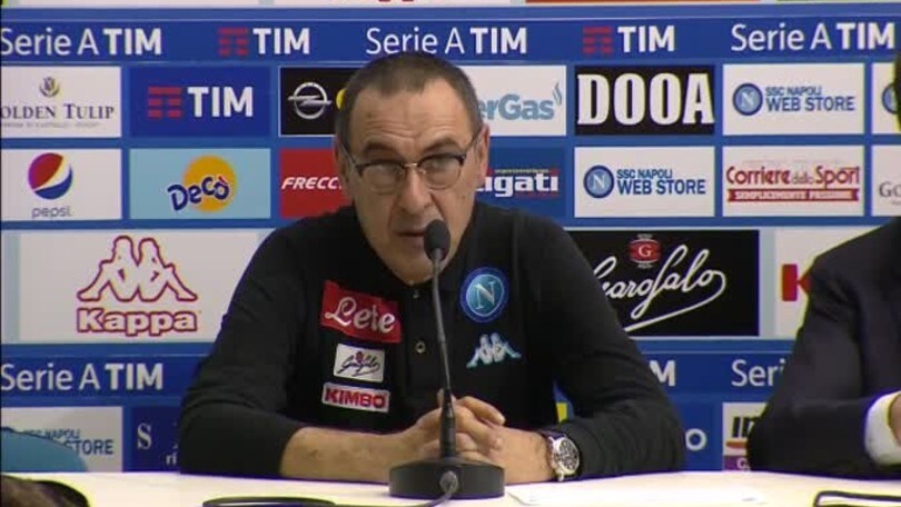Sarri:  "Stiamo facendo meglio dell'anno scorso!"