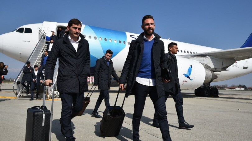 Juventus-Porto, Casillas e compagni sono in Italia: «Ciao Torino»